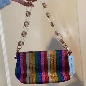 NEW NINA rainbow sparkle bag